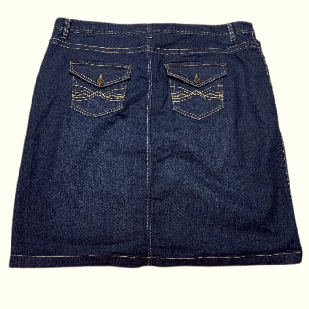 CJ Banks Jean Skirt 18W